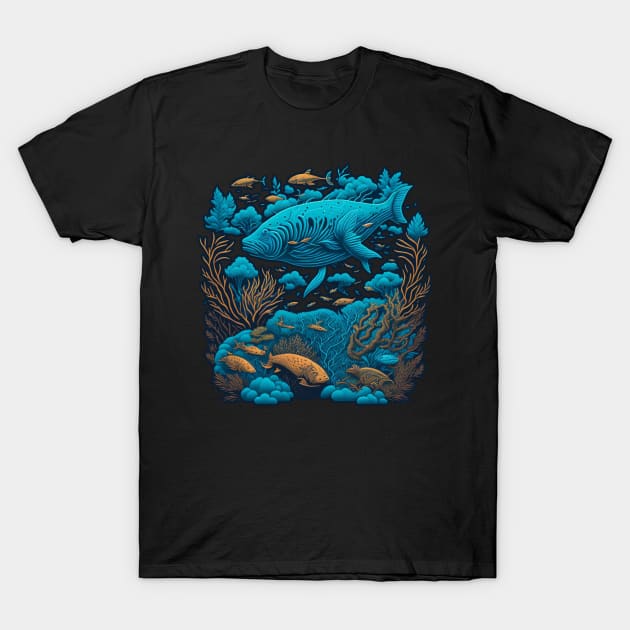 Blue Planet Call - Raise Awareness for Ocean Conservation T-Shirt by Moulezitouna